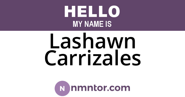 Lashawn Carrizales