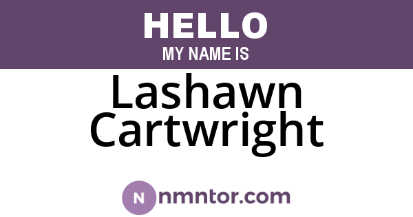 Lashawn Cartwright