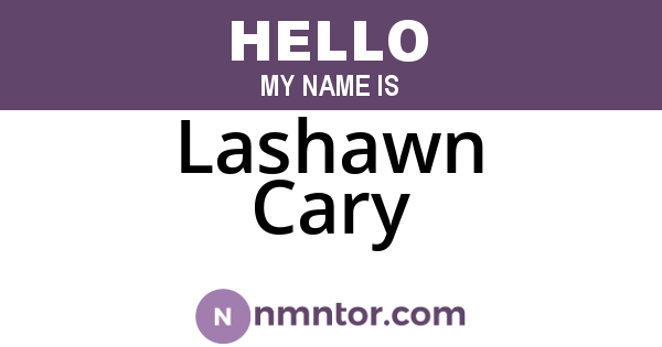 Lashawn Cary