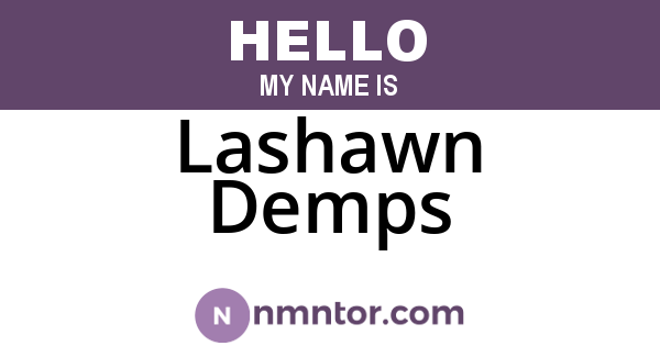 Lashawn Demps