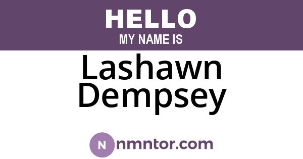 Lashawn Dempsey