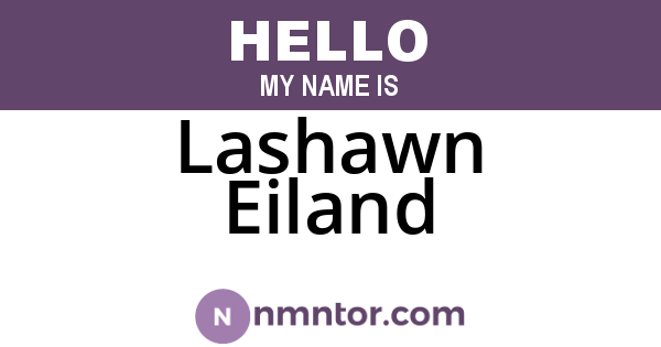 Lashawn Eiland