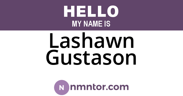 Lashawn Gustason
