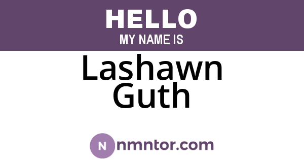 Lashawn Guth