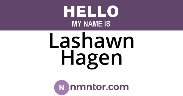 Lashawn Hagen