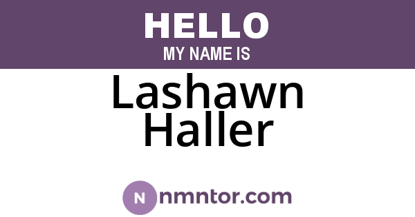 Lashawn Haller