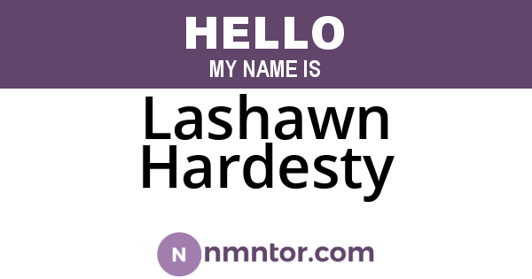 Lashawn Hardesty