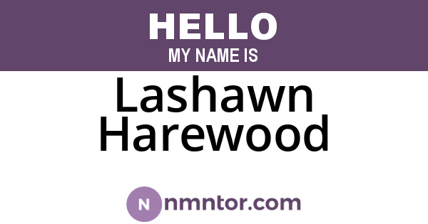 Lashawn Harewood