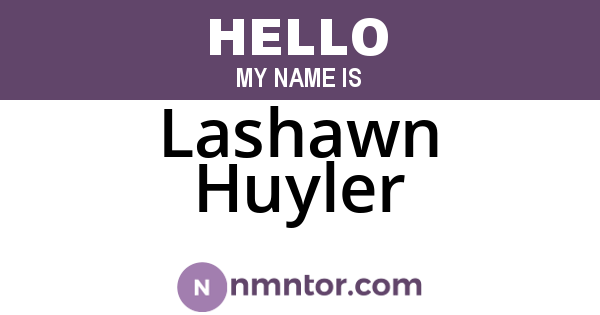Lashawn Huyler
