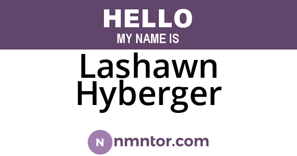 Lashawn Hyberger
