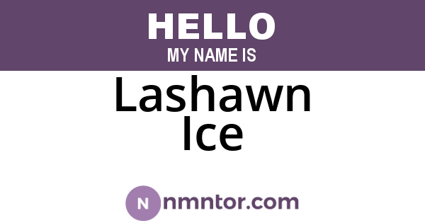 Lashawn Ice