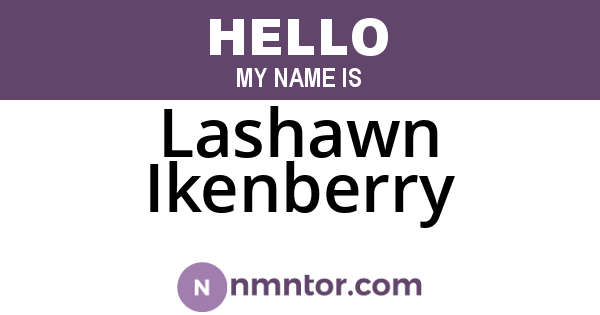 Lashawn Ikenberry