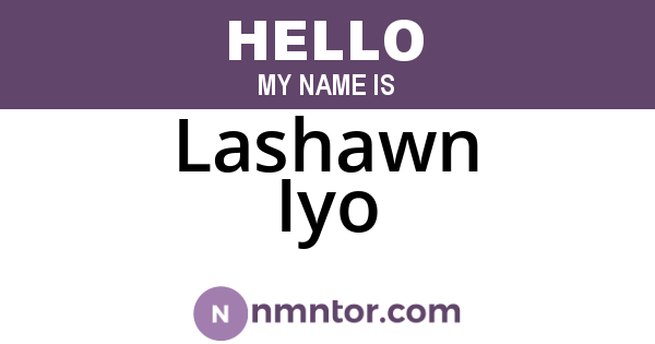 Lashawn Iyo