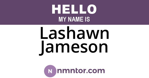 Lashawn Jameson