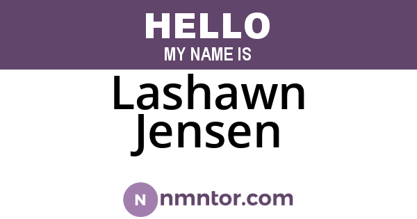 Lashawn Jensen