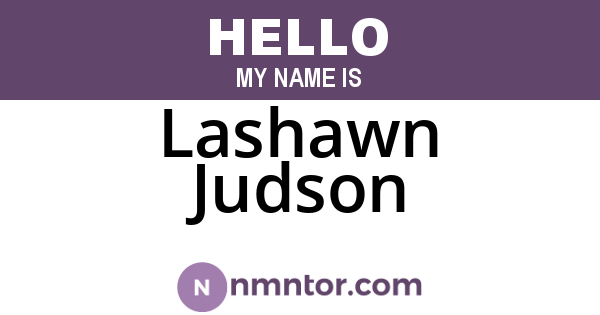Lashawn Judson