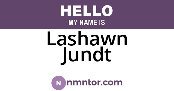 Lashawn Jundt