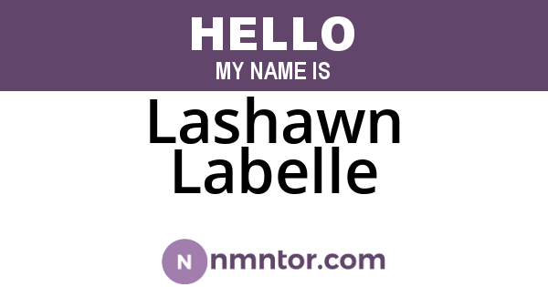 Lashawn Labelle