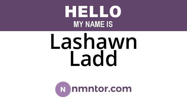 Lashawn Ladd