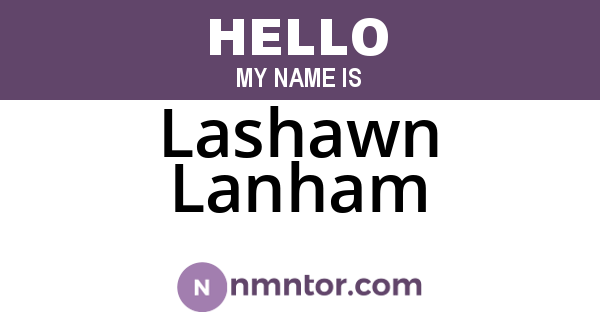 Lashawn Lanham