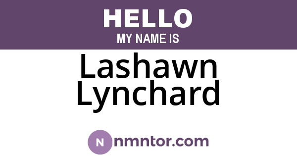 Lashawn Lynchard