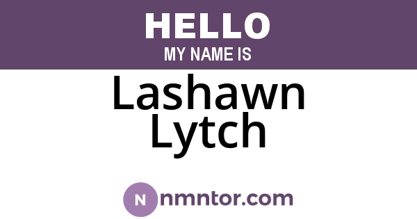 Lashawn Lytch