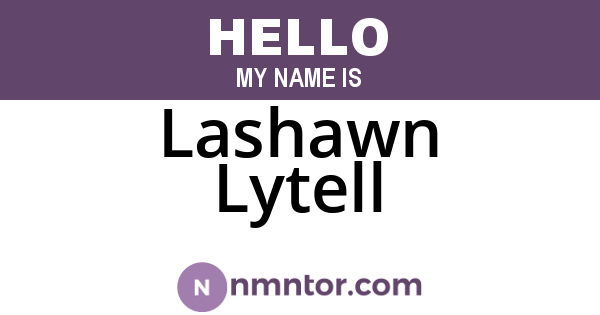 Lashawn Lytell