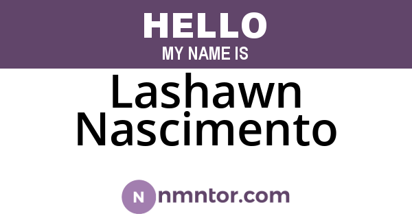 Lashawn Nascimento