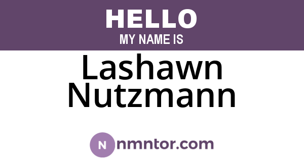 Lashawn Nutzmann