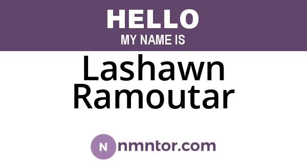 Lashawn Ramoutar