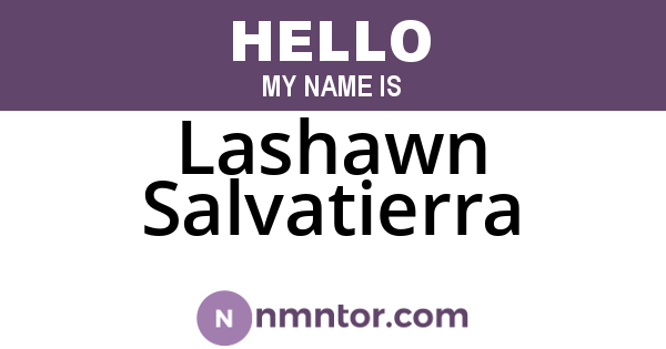 Lashawn Salvatierra