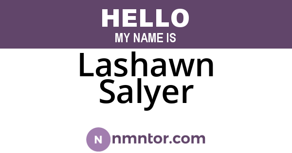 Lashawn Salyer