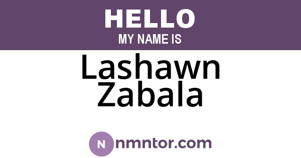 Lashawn Zabala