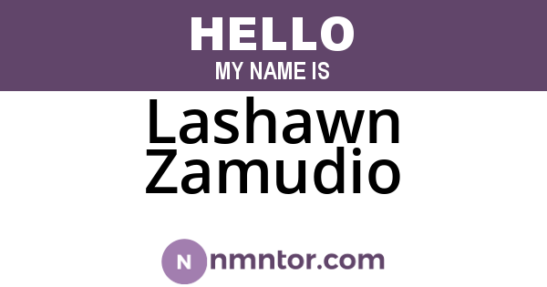 Lashawn Zamudio