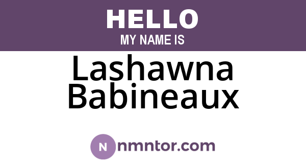 Lashawna Babineaux