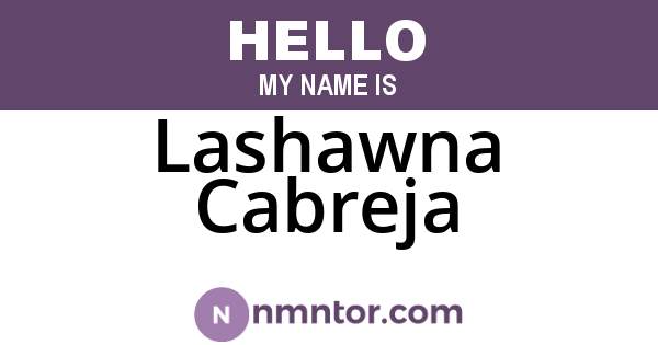 Lashawna Cabreja