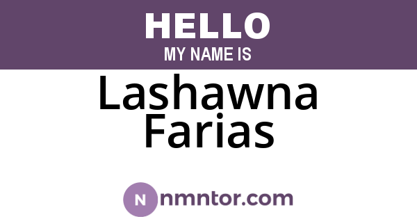 Lashawna Farias
