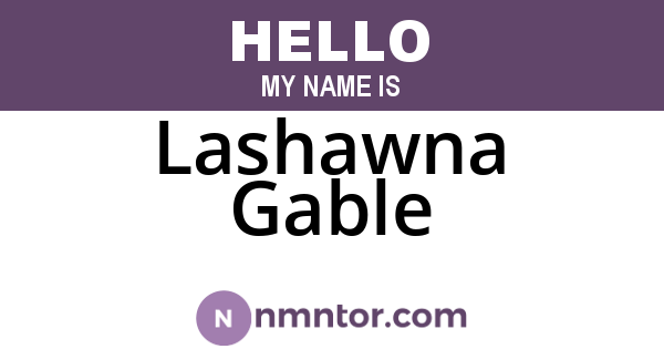 Lashawna Gable