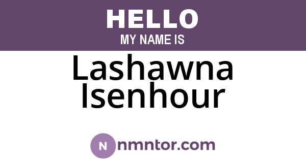 Lashawna Isenhour