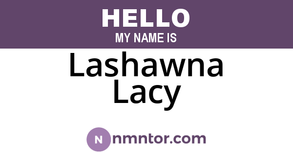 Lashawna Lacy