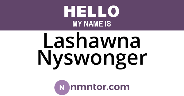 Lashawna Nyswonger