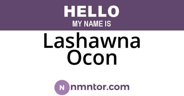 Lashawna Ocon