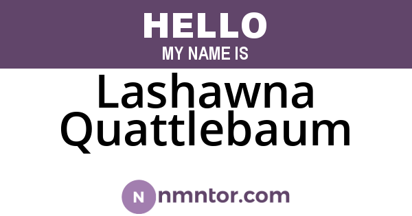 Lashawna Quattlebaum