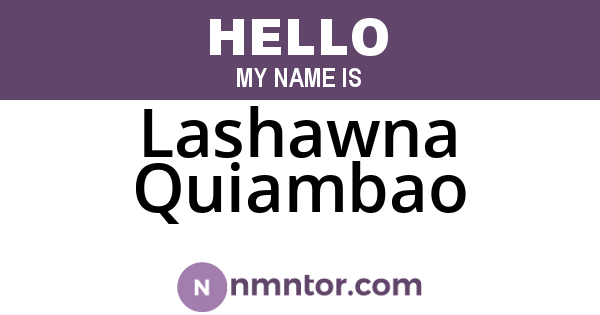 Lashawna Quiambao