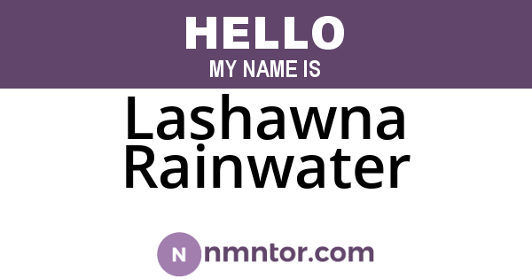 Lashawna Rainwater