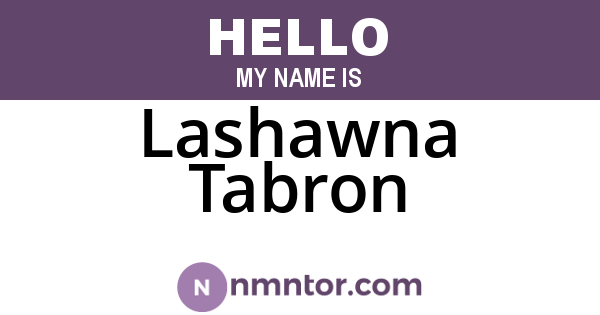 Lashawna Tabron