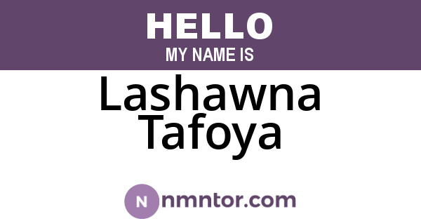 Lashawna Tafoya