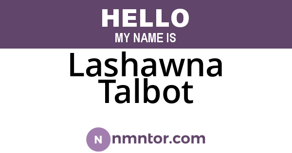 Lashawna Talbot