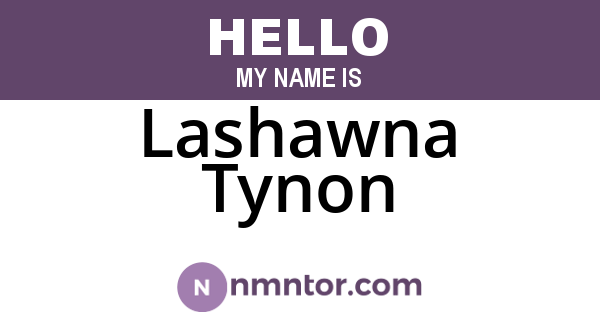 Lashawna Tynon