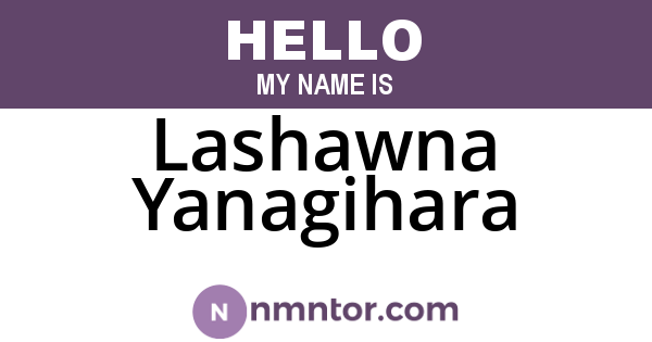 Lashawna Yanagihara